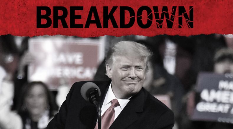 The ninth season of The Atlanta Journal-Constitution's "Breakdown" podcast will examine Fulton County's grand jury probe into whether President Donald Trump and his allies tried to illegally interfere in the 2020 presidential election in Georgia. (Hyosub Shin / Hyosub.Shin@ajc.com)