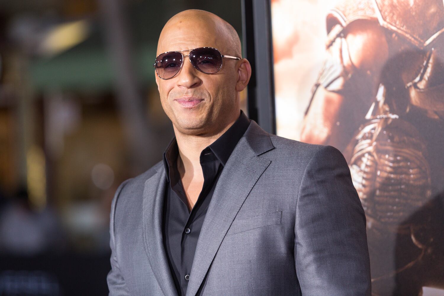 Vin Diesel hits the red carpet at 'Riddick' premiere