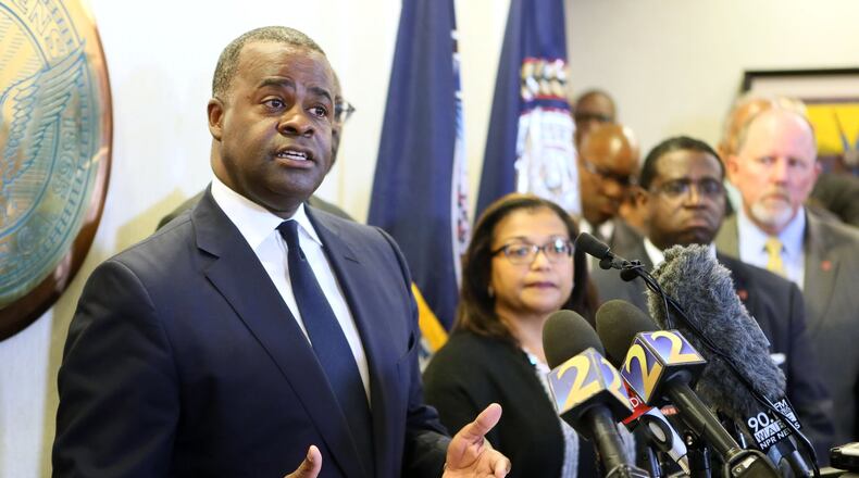 Days after firing two top city officials, Mayor Reed holds forth during an hourlong press conference in which he talked about everything except the firings. BOB ANDRES / BANDRES@AJC.COM