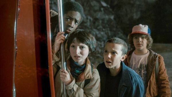 The young cast of “Stranger Things” was completely unknown before the show aired. (Courtesy of Netflix)