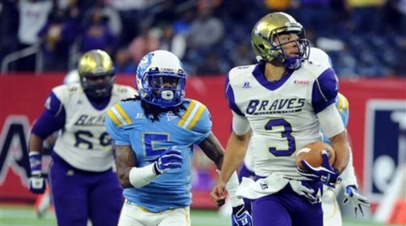Alcorn State quarterback John Gibbs Jr. was named the SWAC offensive player of the year last season. (ASSOCIATED PRESS)