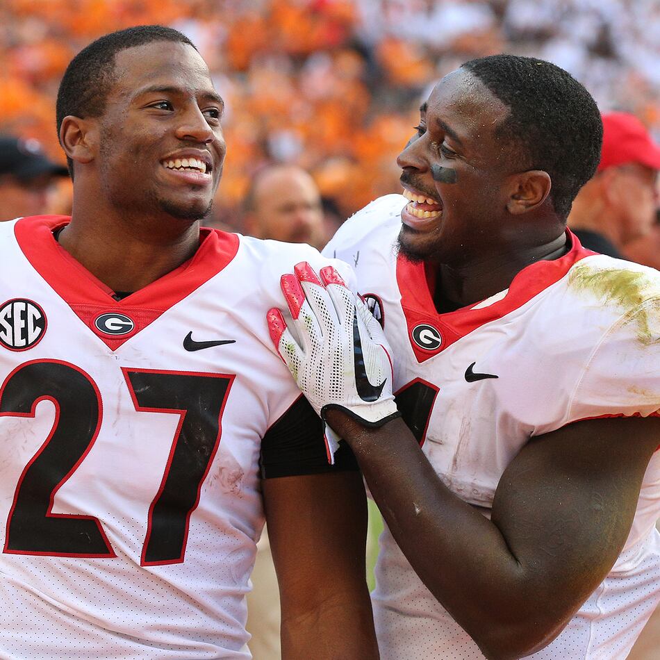 nick chubb-sony michel-georgia-running backs-NFL draft