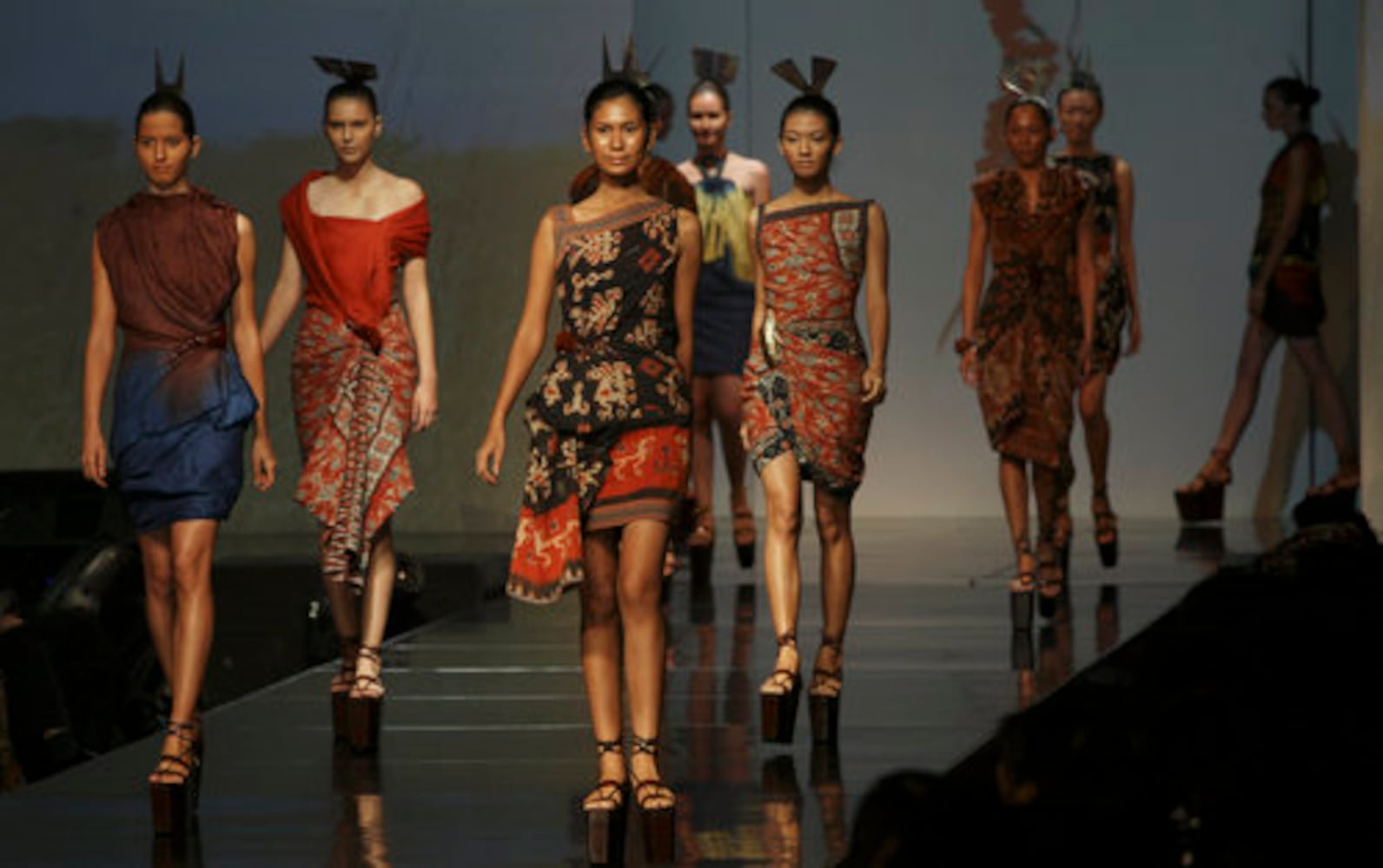Adrian Gan fashion show in Indonesia