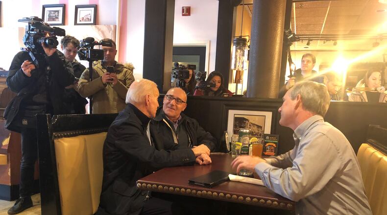 Joe Biden at a final stop in New Hampshire.