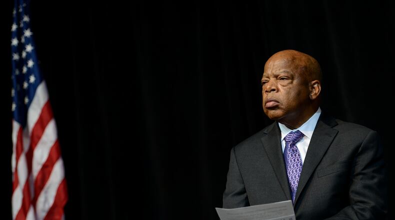 John Lewis attends the U.S. Postal Service Unveiling of the 1963 March On Washington Stamp on August 23, 2013 in Washington, United States.