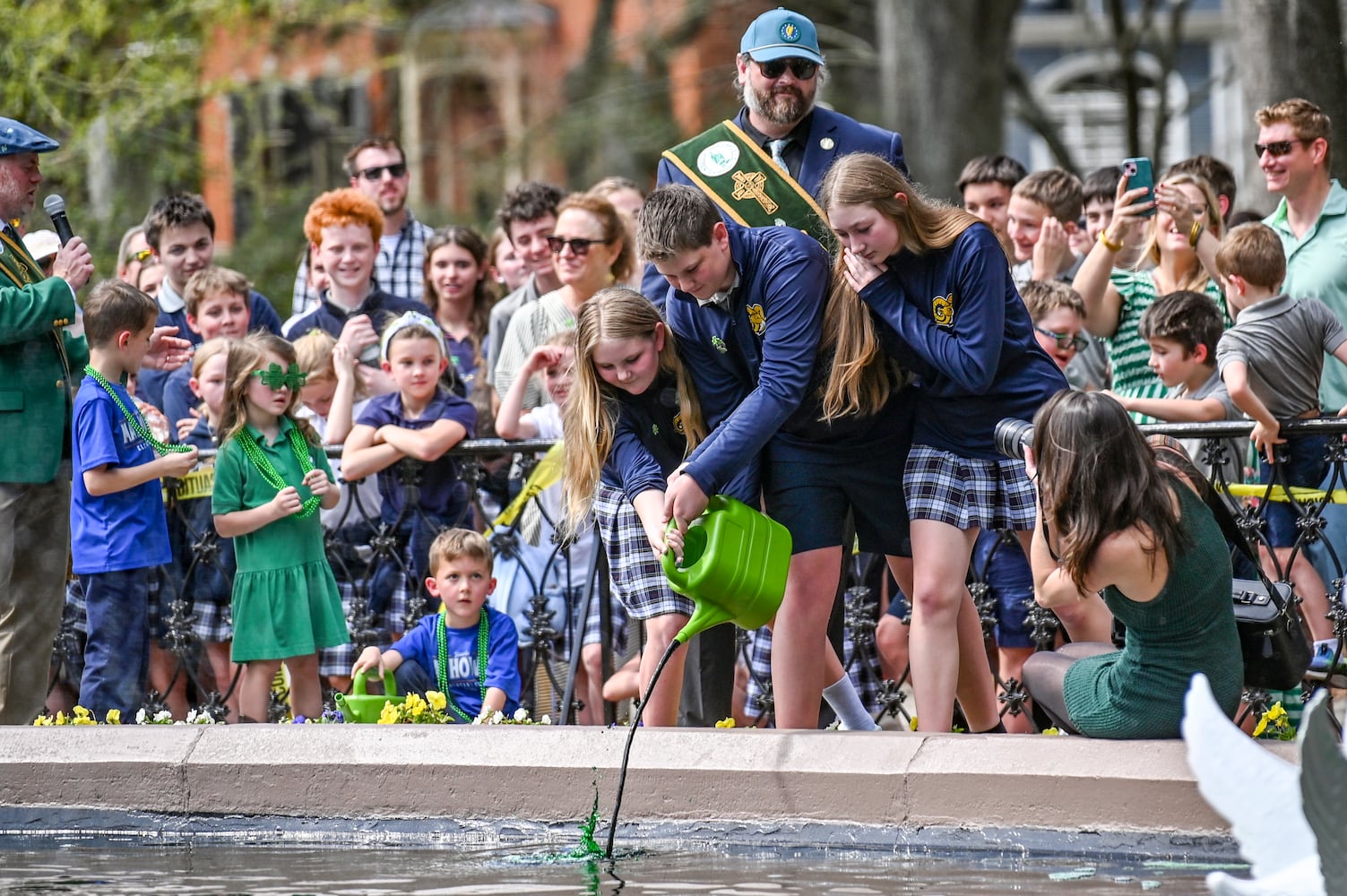 Greening of Forsyth Park Fountain