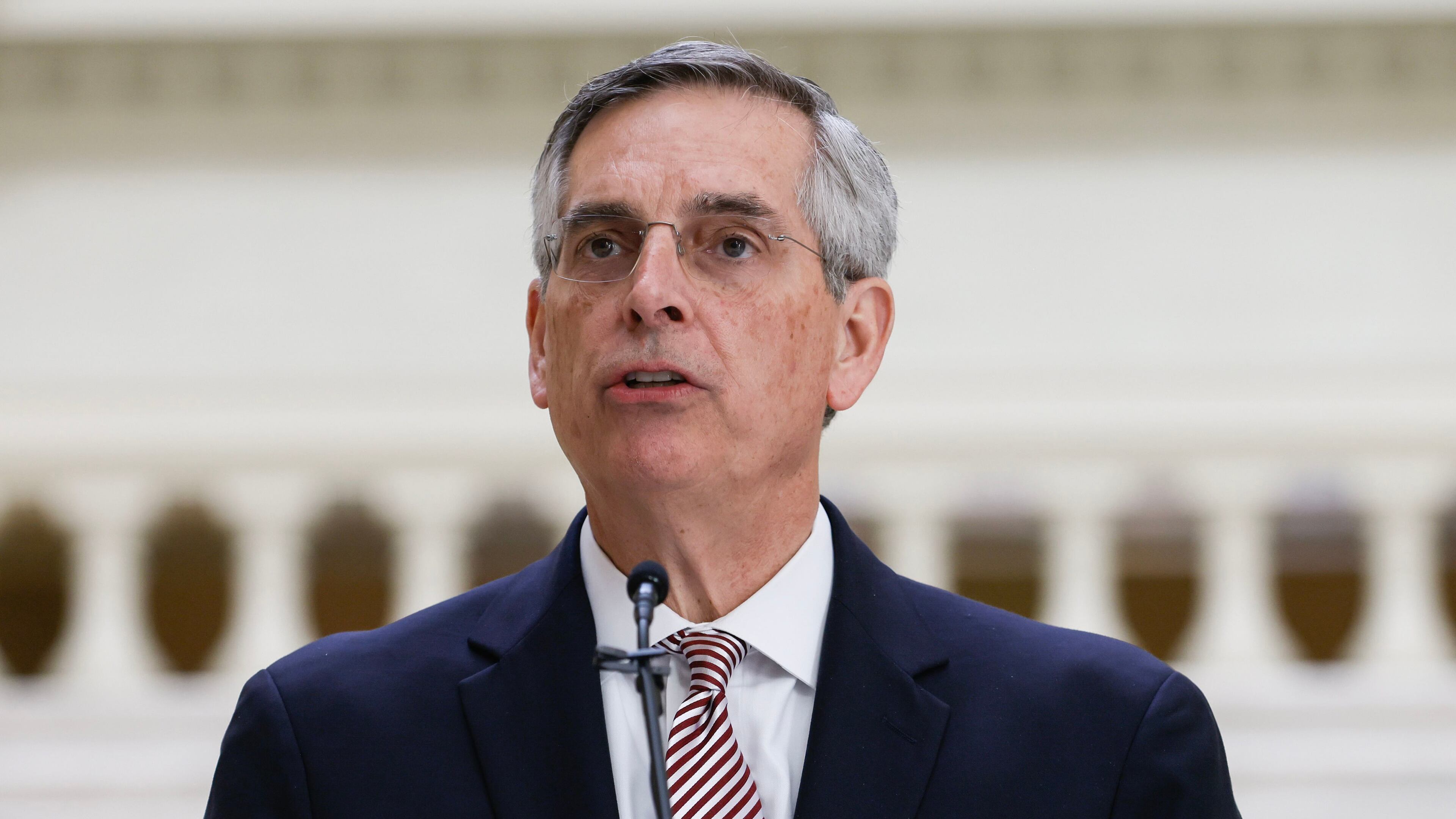 Secretary of State Brad Raffensperger wants to be the next governor of Georgia. He's a Republican. (Natrice Miller/AJC)