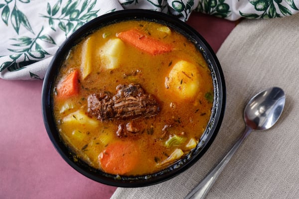 Diners can order soup joumou from La Citadelle on Sundays, until it sells out. (Natrice Miller/AJC)