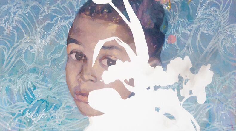 "E. Lynn Harris," by Demetri Burke is featured in the two-artist exhibition “Expanding Narratives” at the new Midtown gallery NicholsAtlanta.
(Courtesy of NicholsAtlanta)