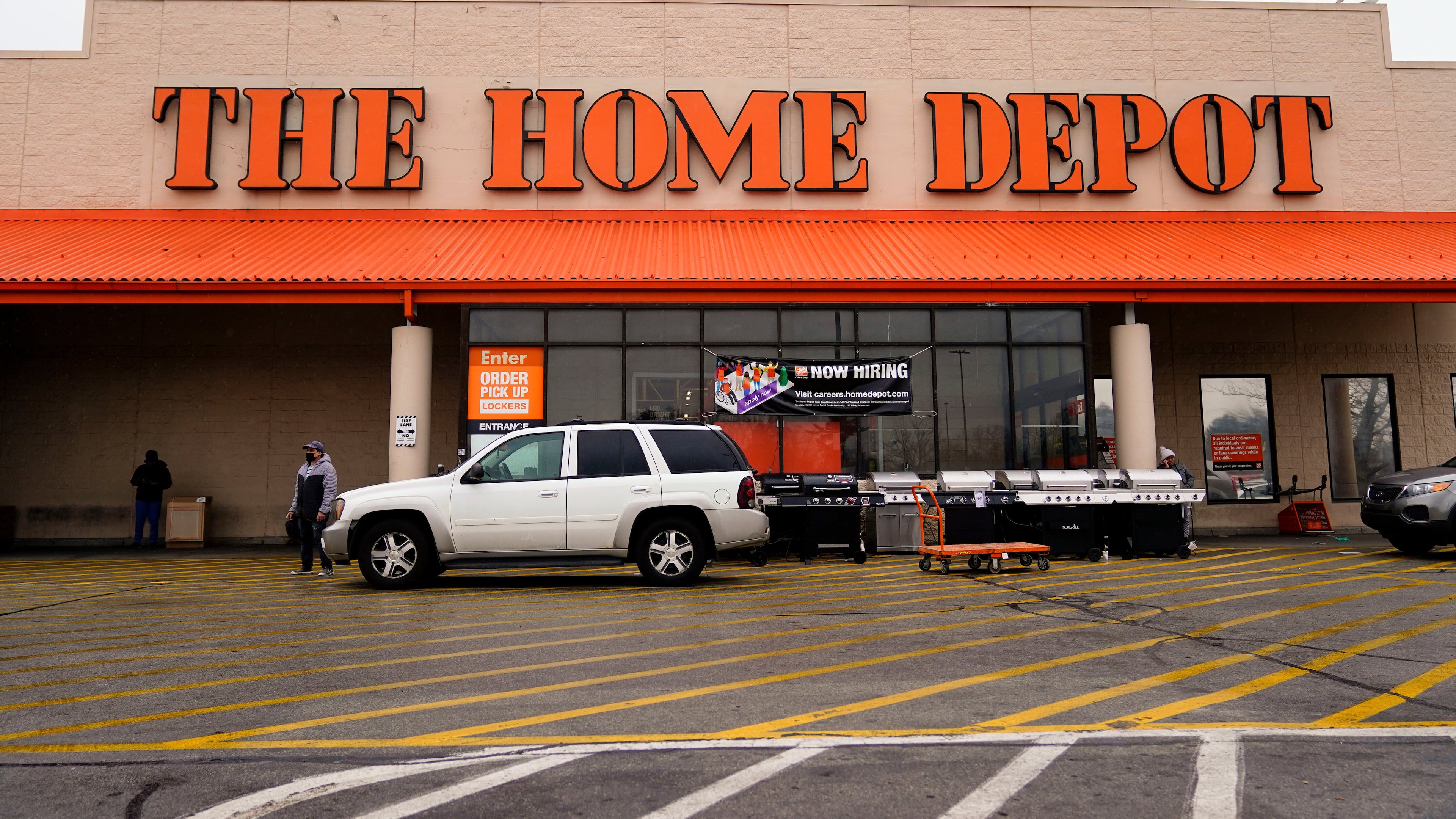 FILE - The Home Depot improvement store is seen in Philadelphia, Feb. 22, 2022. (AP Photo/Matt Rourke, File)