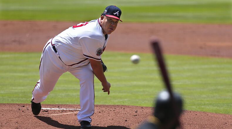 Braves pitcher Bartolo Colon had another rough day. Curtis Compton/ccompton@ajc.com
