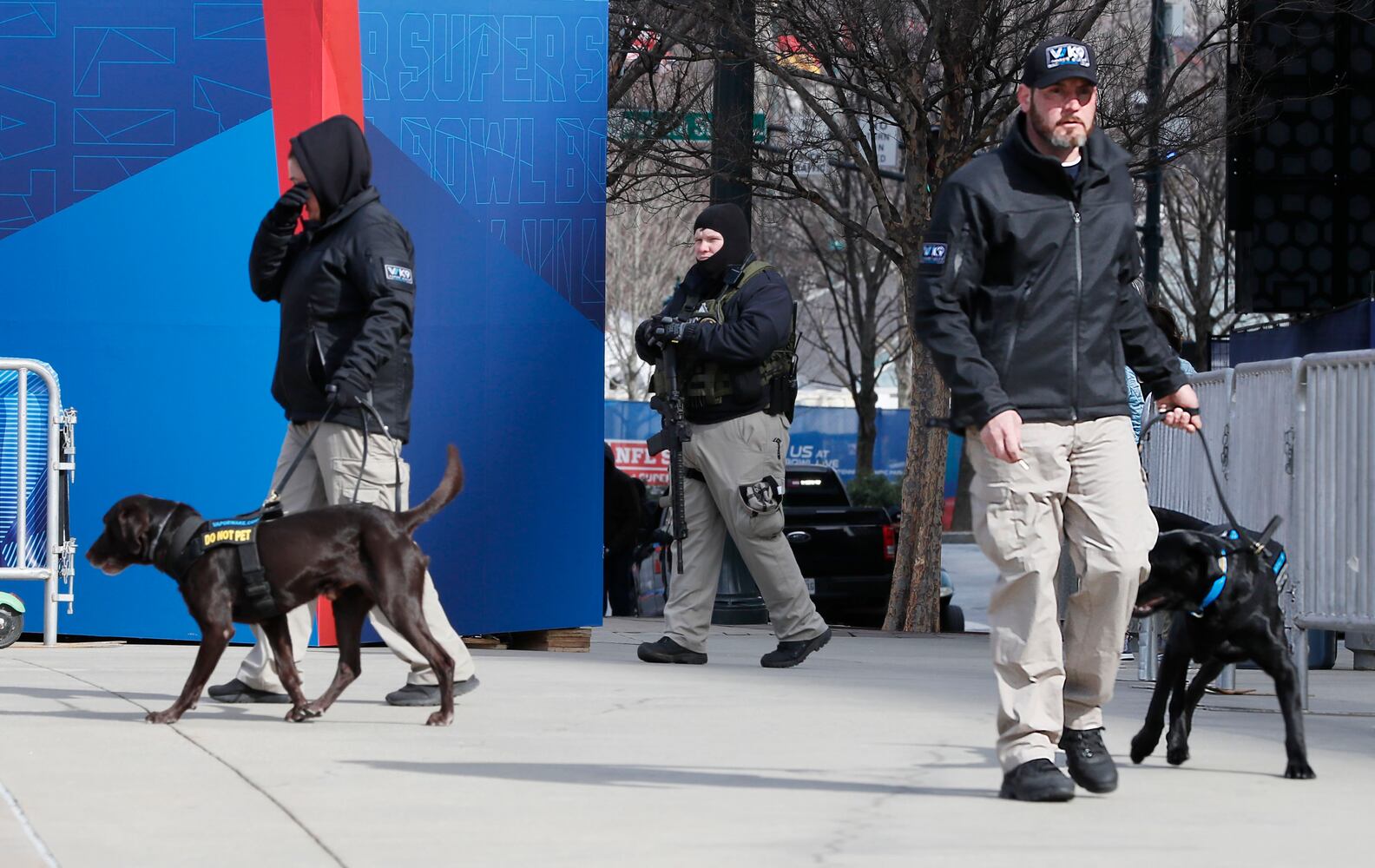 PHOTOS: Security out in force for safe Super Bowl