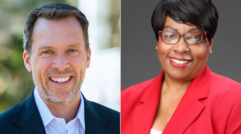 City Council president candidates Doug Shipman (left) and Natalyn Archibong.