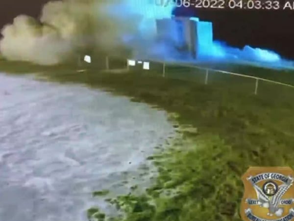 GBI surveillance video shows Georgia Guidestones explosion on July 6, 2022 in Elberton.