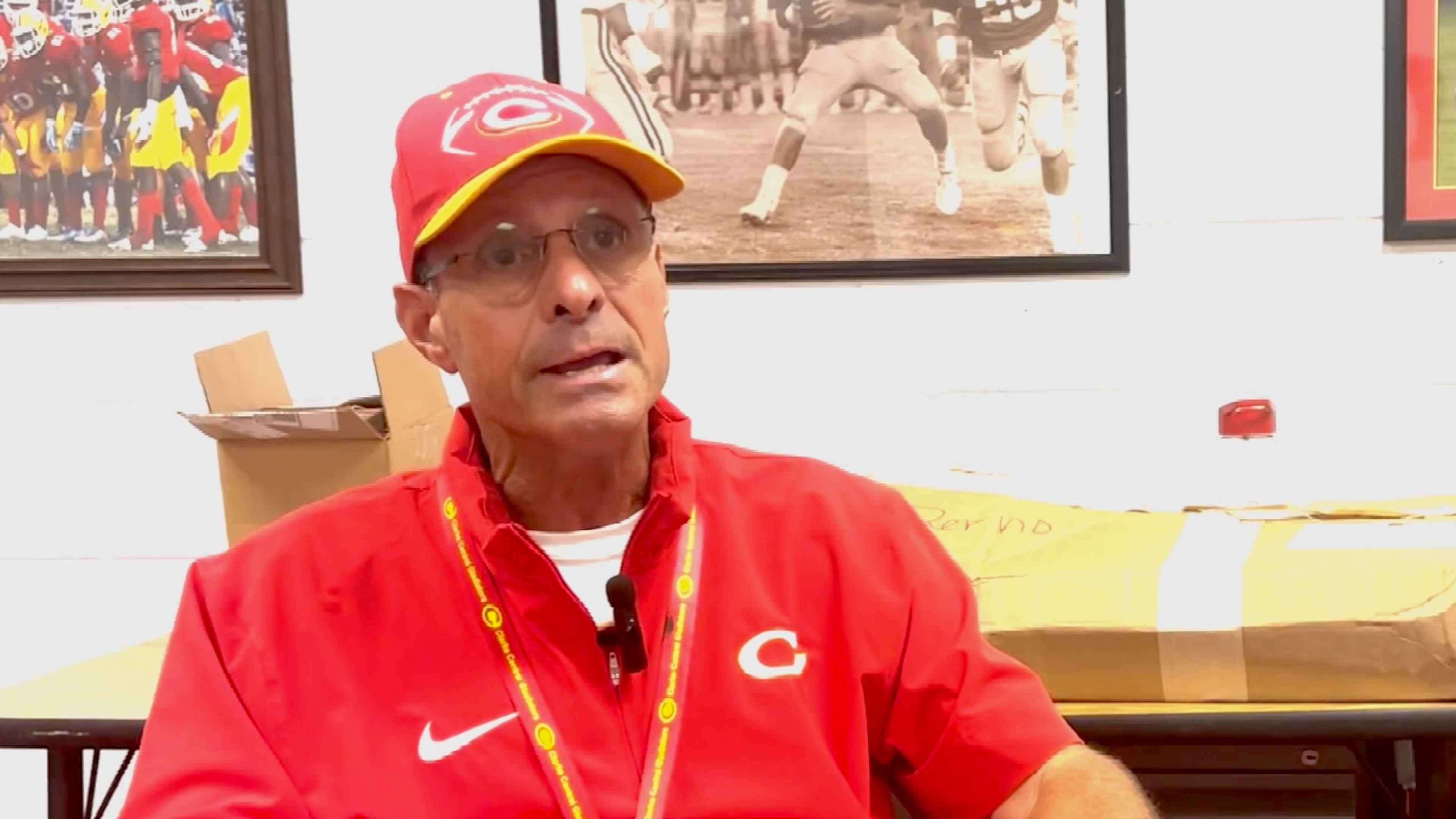 Clarke Central football coach David Perno is in his 10th season as coach for his alma mater. (Courtesy of Marco Bartkowiak)