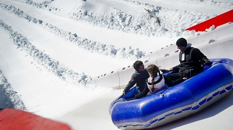 Snow comes to Atlanta this weekend at Stone Mountain.