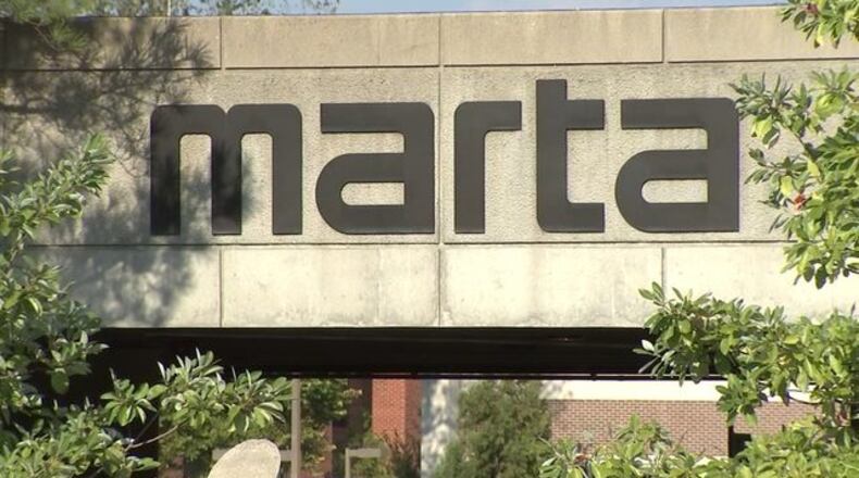 MARTA is seeking federal funding for a new bus rapid transit line from its College Park station to the Southlake mobility center in Morrow. (AJC file photo)