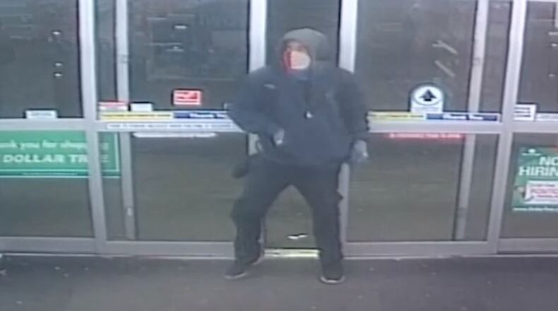 Atlanta police are searching for a man who allegedly held up a Dollar Tree earlier this month, making off with roughly $2,000.