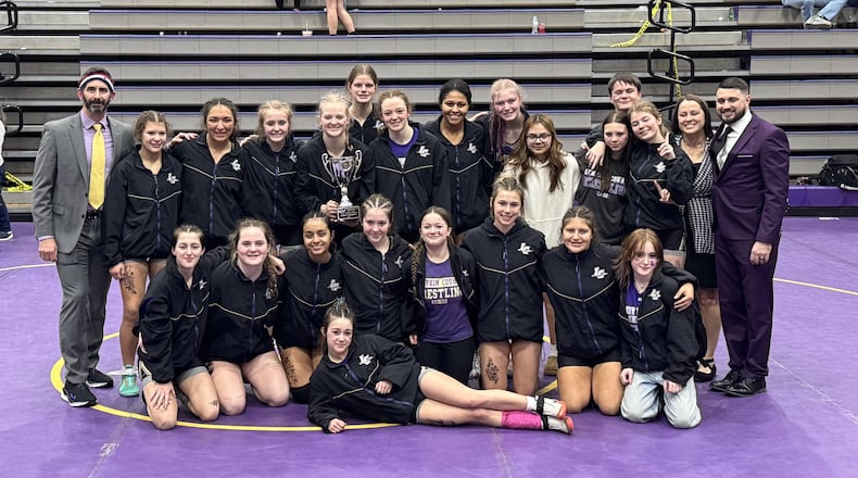 Lumpkin County won the GHSA Class II girls duals wrestling championship on Jan. 25, 2025.