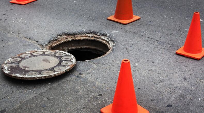 Officials have not said exactly how much sewage spilled from the manhole.