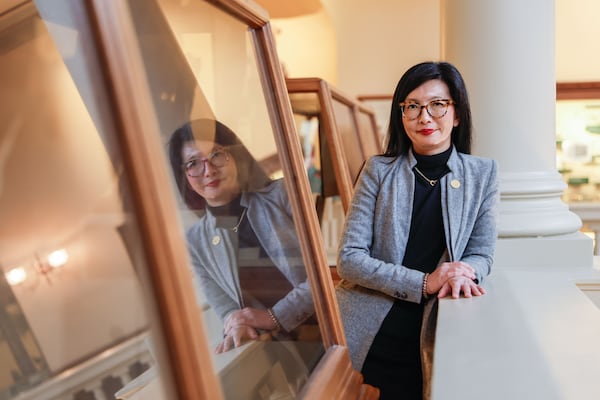 State Rep. Michelle Au, D-Johns Creek, posed for a photo at the Capitol in Atlanta earlier this year.