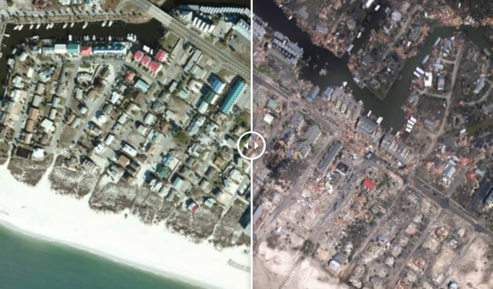 Photos: Before and after Hurricane Michael