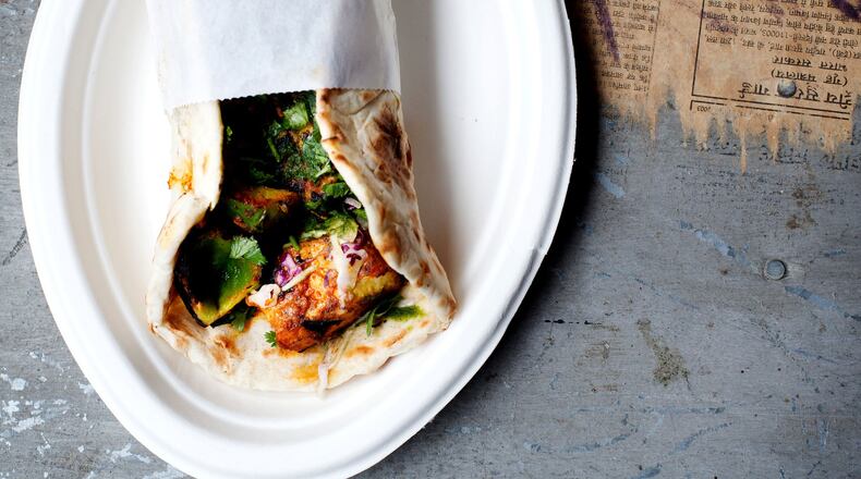 The paneer roll at Botiwalla in Ponce City Market.