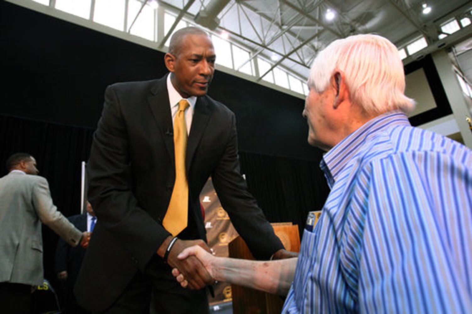 Lewis Preston, KSU's new coach, introduced to school