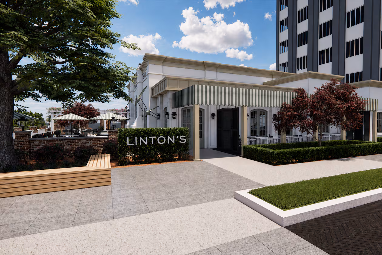 A rendering of Linton's, an American restaurant from Linton Hopkins set to open in Buckhead next year. (Courtesy of ASD SKY)