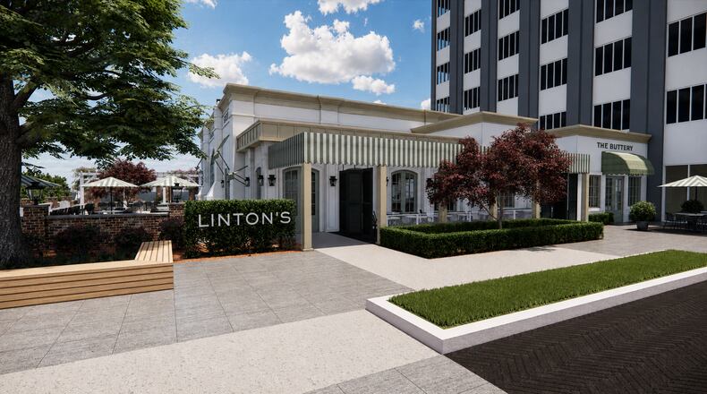A rendering of Linton's, an American restaurant from Linton Hopkins set to open in Buckhead next year. (Courtesy of ASD SKY)