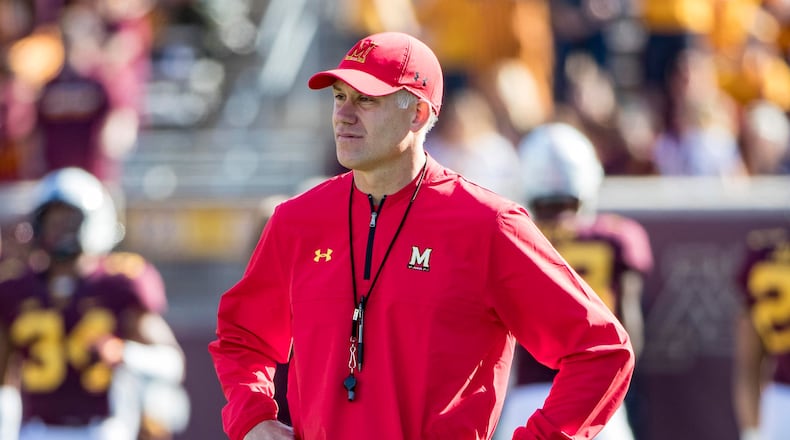 Maryland coach DJ Durkin was fired on Wednesday.