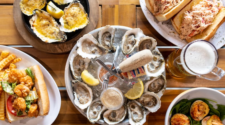 Hippin Hops Brewery has a Louisiana-inspired menu and plenty of beers to go along with it, such as Baby Mama Drama IPA. (Mia Yakel for The Atlanta Journal-Constitution)