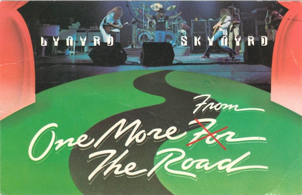 Lynyrd Skynyrd performed three shows to benefit the Fox Theatre in 1976. They were turned into a live album titled "One More From the Road." (Courtesy of Fox Theatre Archives) 