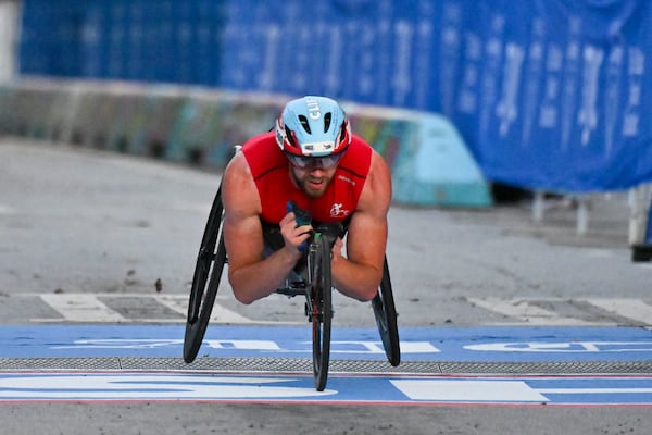 Daniel Romanchuk won the men’s Shepherd Center wheelchair division for the ninth consecutive year.