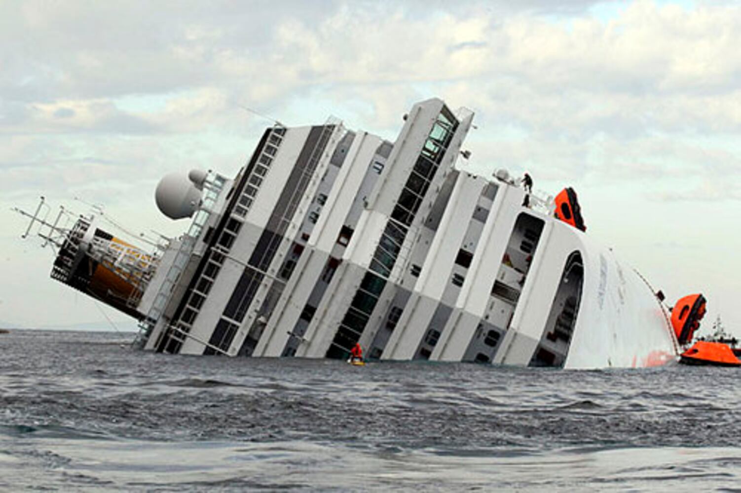 Luxury cruise ship capsizes in Italy