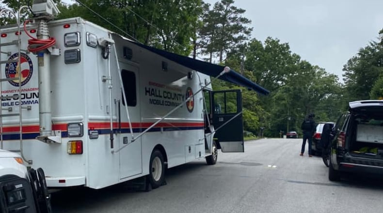 Gainesville police took the man into custody Tuesday afternoon after a brief standoff.