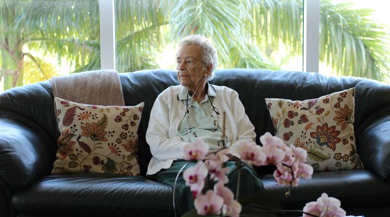 Kay Chapman (writer John Kessler's mother-in-law) is seen in her apartment in Sarasota. Courtesy of Rachel Kessler