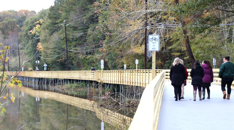 Lise Walker, president of local advocacy group Bike Roswell, said members of her group contacted city transportation officials and shared pictures of the parking problems at Roswell’s Riverwalk along the Chattahoochee River.