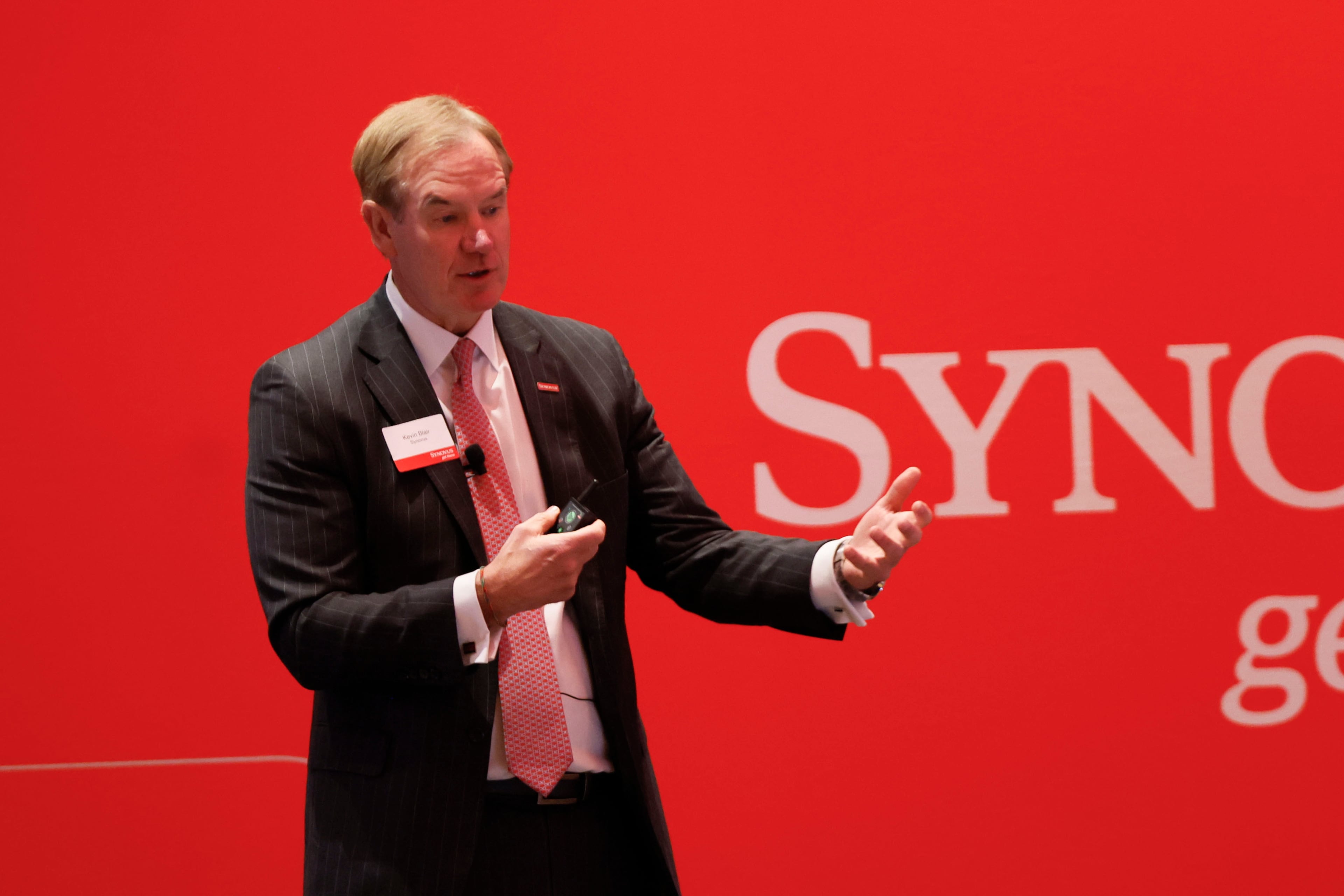 Kevin Blair, chairman, CEO and president of Synovus, will become CEO and president of the combined company after the merger with Pinnacle.(Miguel Martinez/AJC)