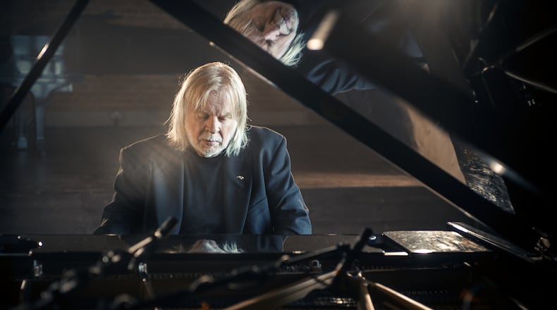 Rick Wakeman may tell about the time he bought a horse from the Queen Mother, or the time he watched his Arthurian prog-rock symphony disappear in a cloud of dry ice smoke, or one of many other stories from his storied career, in an appearance in Atlanta March 9 that will combine solo piano with tale-spinning. Photo: Lee Wilkinson
