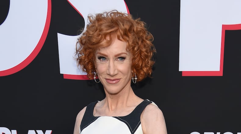 FILE - Comedian Kathy Griffin appears at the premiere of the film "Child's Play" in Los Angeles on June 19, 2019. Griffin is at the Buckhead Theatre Dec. 6, 2024. (Photo by Chris Pizzello/Invision/AP, File)