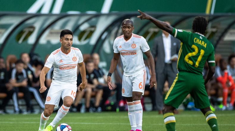 Images from the match between Atlanta United and Portland Timbers at Providence Park in Portland, Oregon. (Photo by Eric Rossitch/Atlanta United)