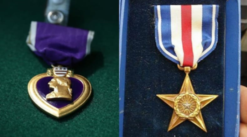 The Purple Heart medal and Silver Star are among the highest military honors service members can be awarded in the United States.