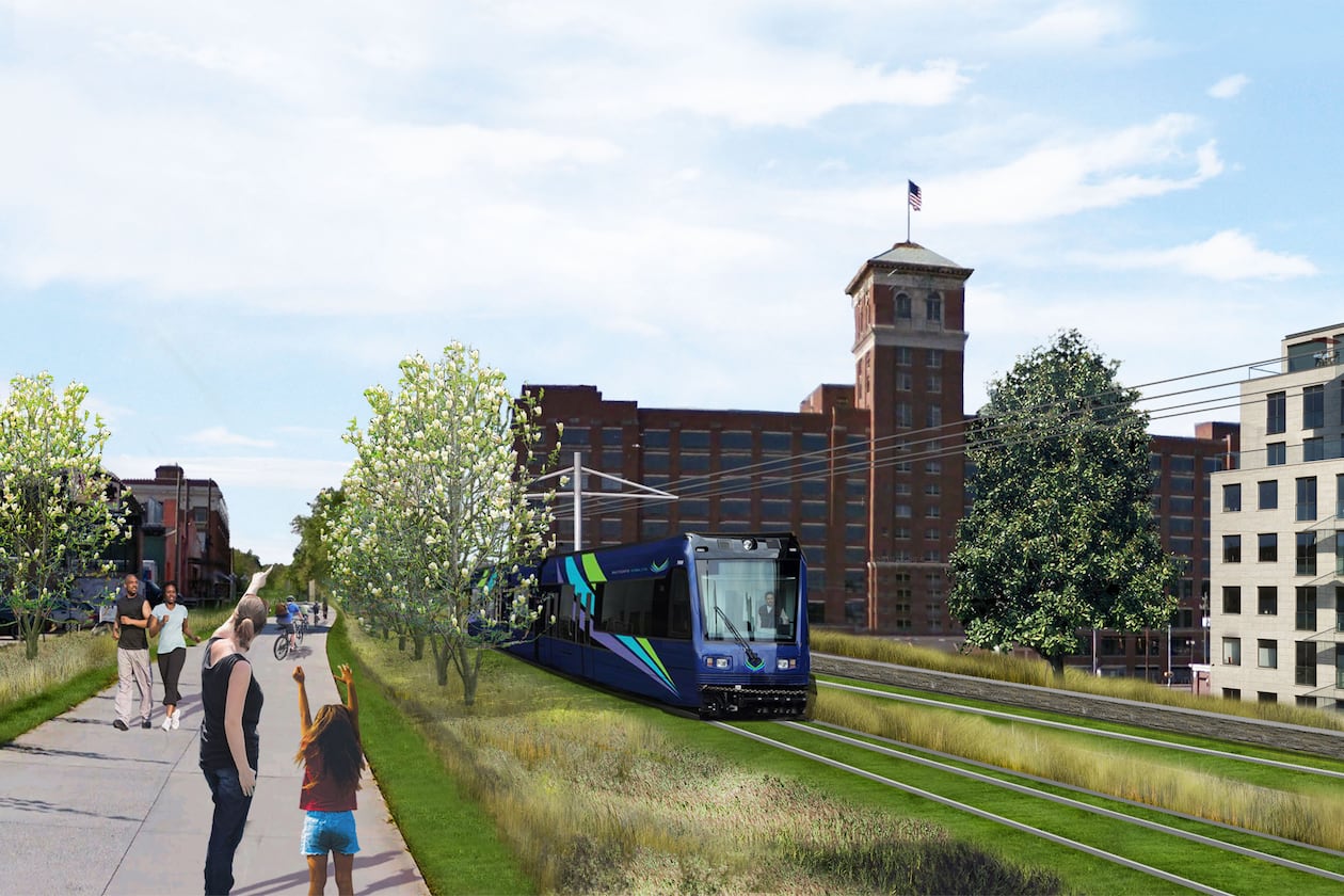 Atlanta leaders are pushing for a light rail along the city's 22-mile trail system that connects dozens of intown Atlanta neighborhoods. (Courtesy of the Atlanta Beltline Inc.)