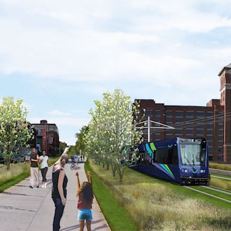 Atlanta leaders are pushing for a light rail along the city's 22-mile trail system that connects dozens of intown Atlanta neighborhoods. (Courtesy of the Atlanta Beltline Inc.)