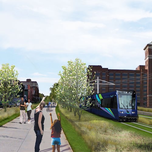 Atlanta leaders are pushing for a light rail along the city's 22-mile trail system that connects dozens of intown Atlanta neighborhoods. (Courtesy of the Atlanta Beltline Inc.)