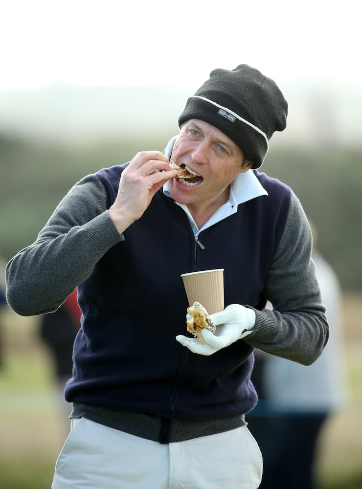 Hugh Grant - banned from The Daily Show with Jon Stewart for his bad attitude.