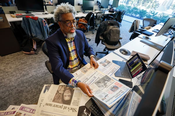 As The Atlanta Journal-Constitution prepares to end its print edition, Ernie Suggs reflects on the newsroom and the unique sound marking each farewell. (Miguel Martinez/AJC)