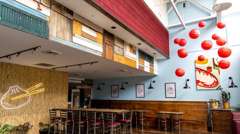 The Dumpling Factory has a more spare decor than many spots in the Westside Paper development. (Courtesy of RestauWant)