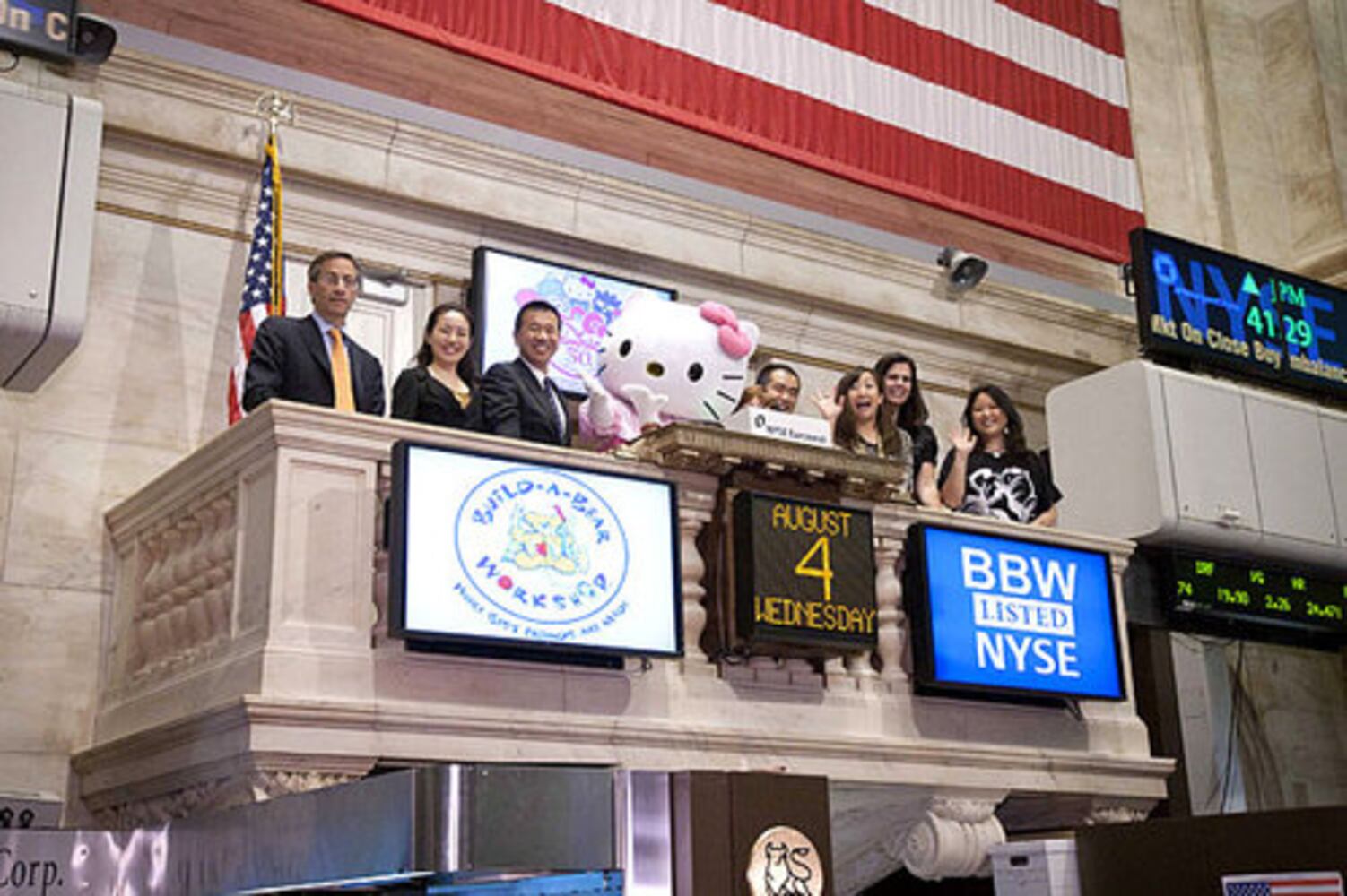 Celebrities open the stock exchanges